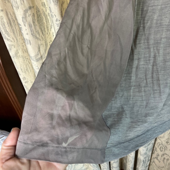 Giada Forte mini dress wool tunic NWOT 2/M taupe gray paneled breezy light - Picture 3 of 11